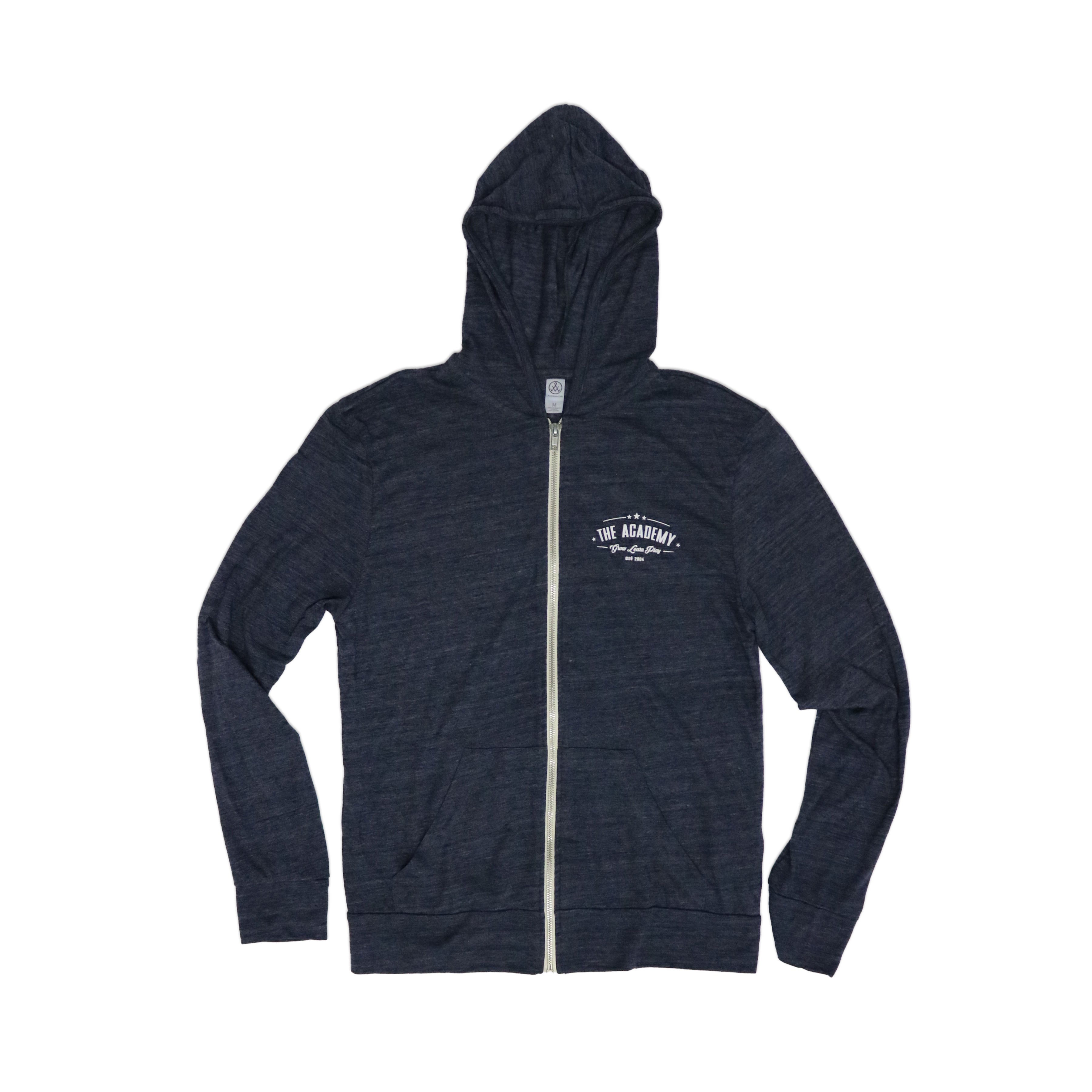 Front Chest Logo Zip Hoodie